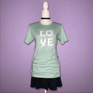 NEW Love Graphic Tee with Flowers